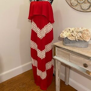 NWT Judith March strapless Maxi Dress